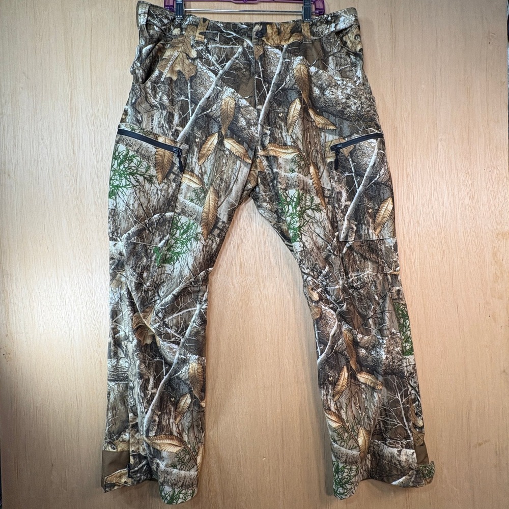 Realtree Edge Scent-Factor Camo Hunting Pants Mens Large RT Edge WP10025